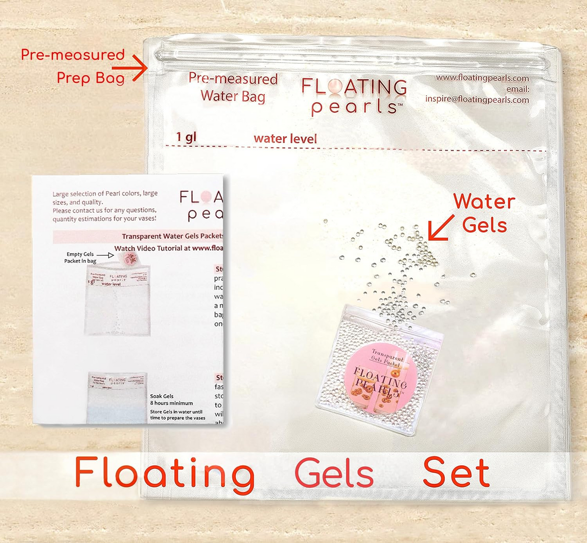 קונכיות ים צפות - טבעי - לבן/לבן - עם אפקטי צבע אקווה - קישוטי אגרטל ופיזור שולחן