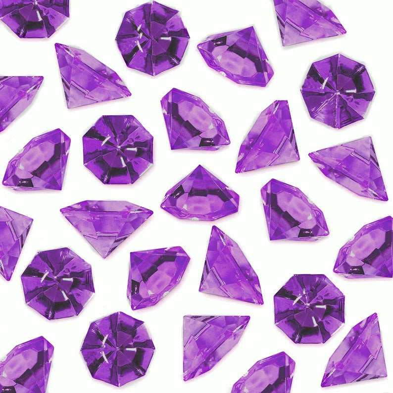 * Liquidation * Jumbo Lavender Sparkling Gems - Décorations de vase et dispersion de table