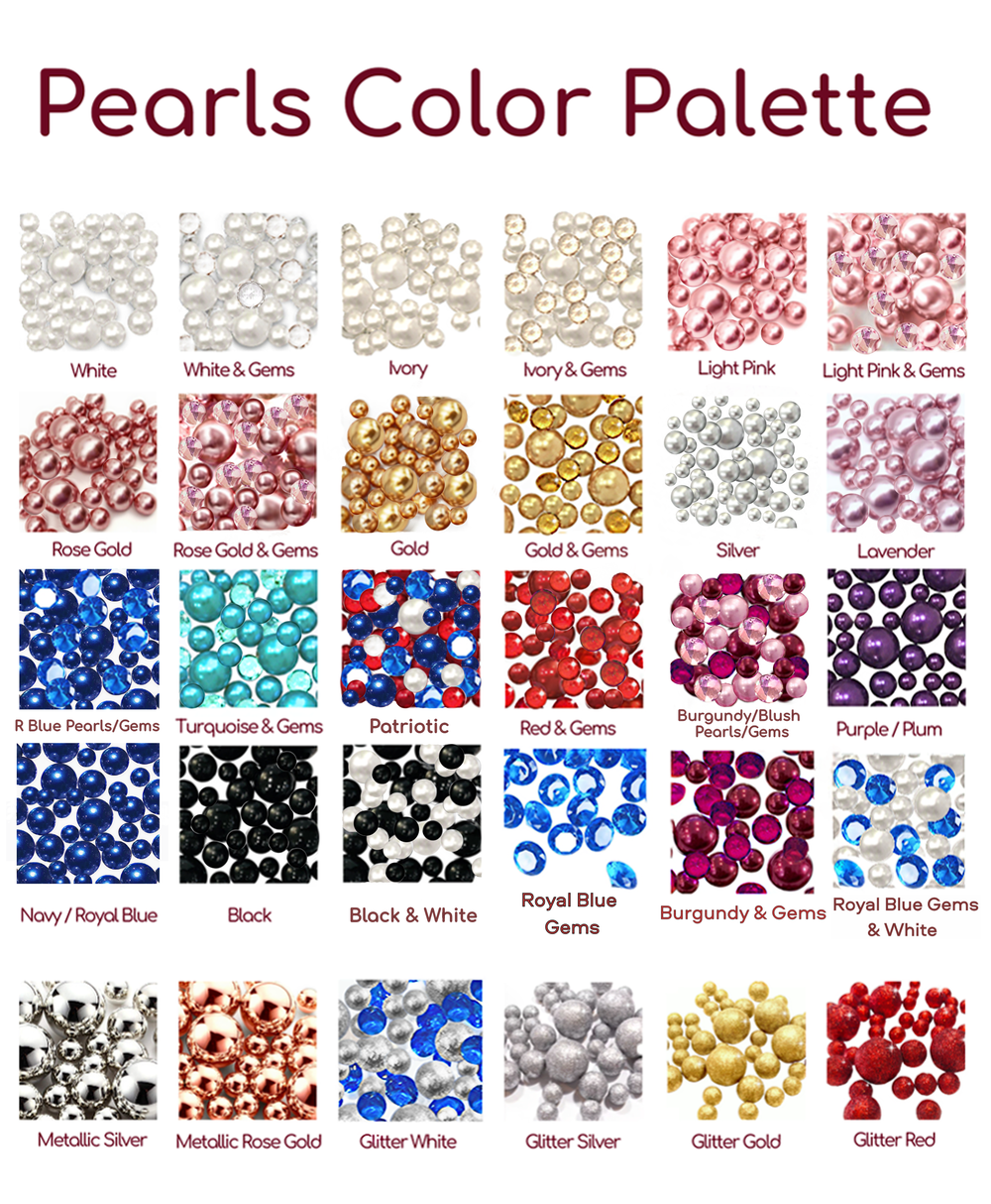 Pack d'échantillons personnalisés de perles, pierres précieuses et gels flottants de votre choix (doit inclure une note pour les couleurs)