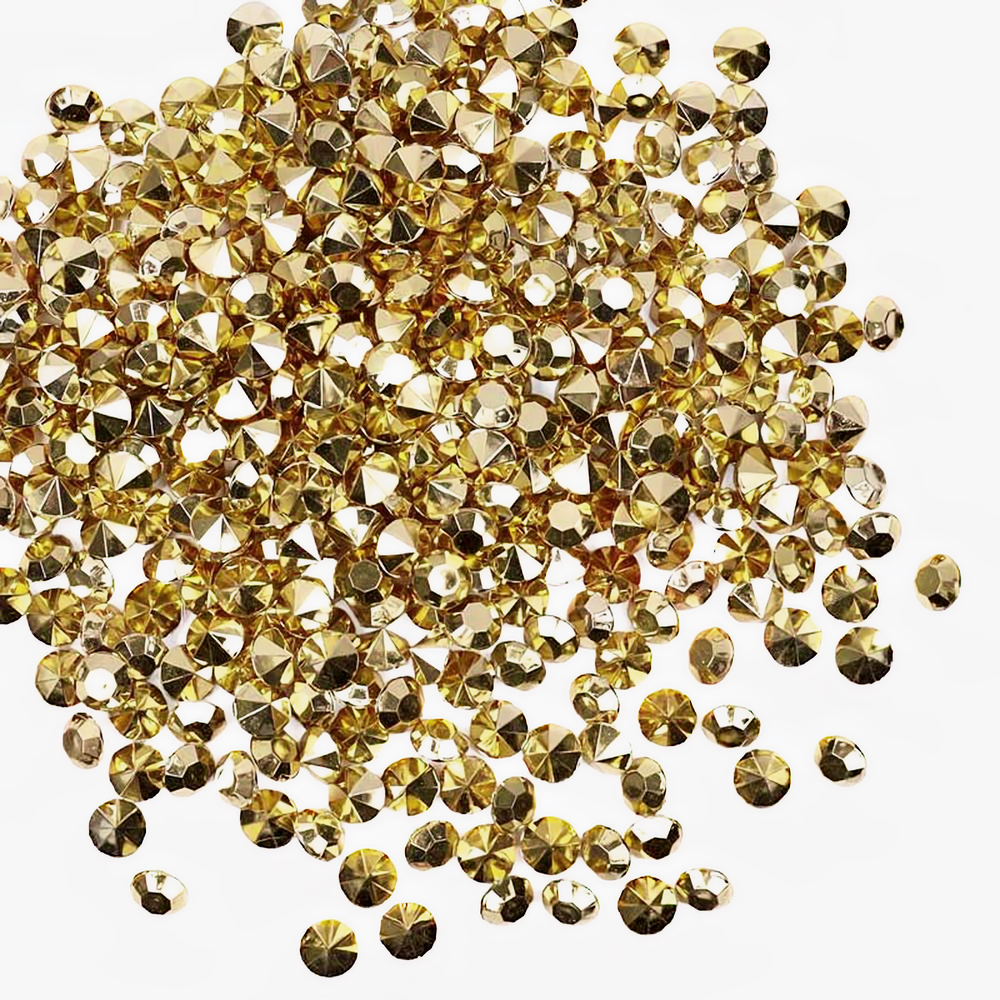 Accents de coupe diamant en or métallisé 450 - Table Scatter