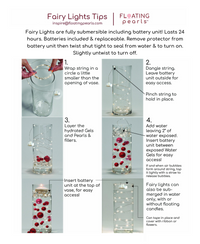 30 Led Fairy Lights Each String - 3 Strings Garland-Choice of Cool White or Warm White Glow-Fully Submersible/Waterproof