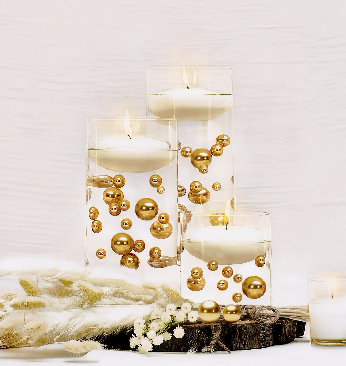 Transparent Water Gels Premeasured Kits-Each 1 Pkt Fills 1 GL of Gels for Floating Your Vase Decorations-No Guessing! Best Results-Not Including Pearls