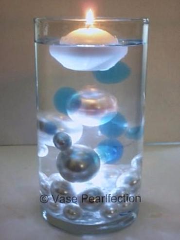Gels translucides bleus "flottants" Accents de couleur