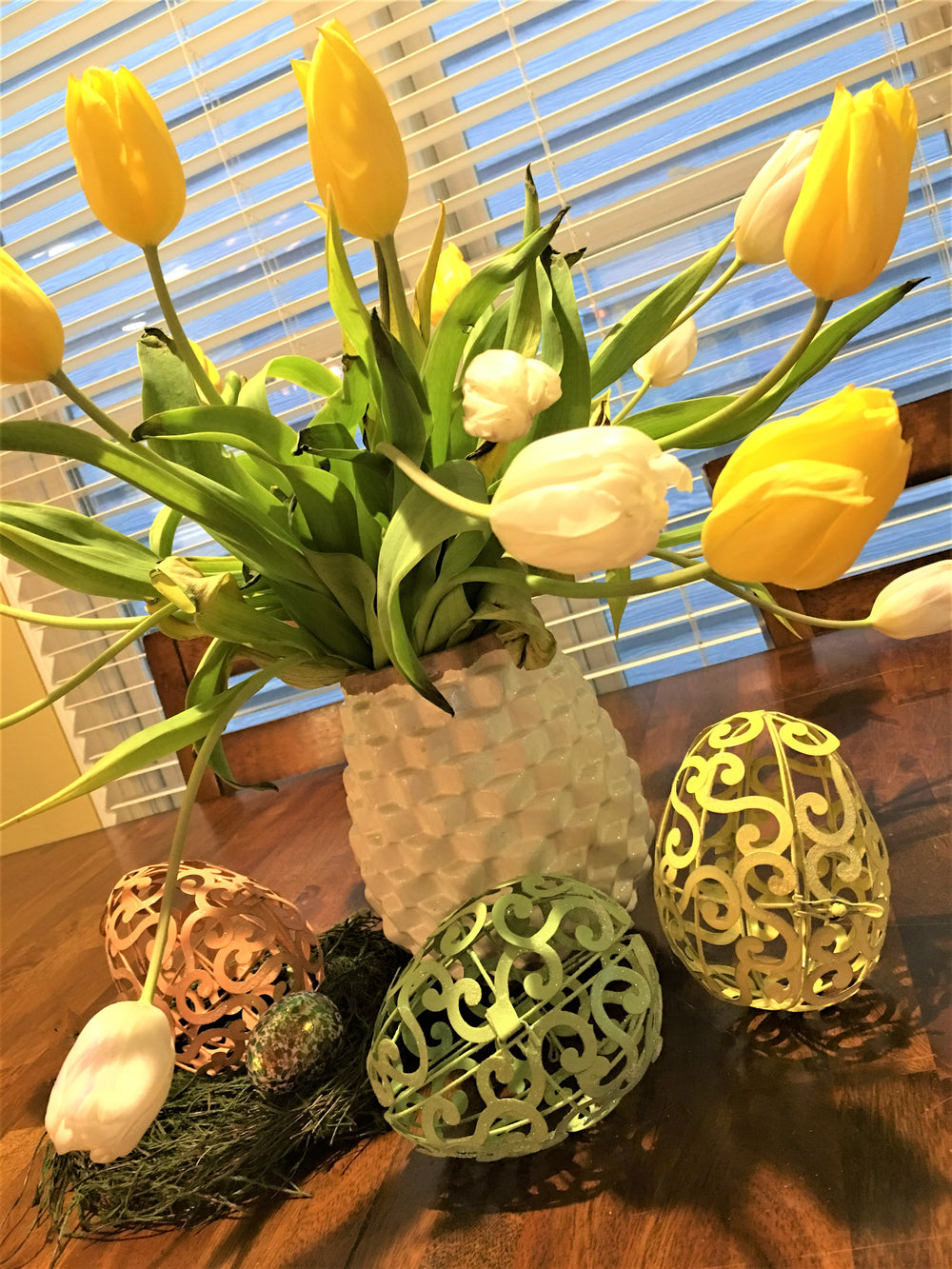 *Liquidation* Pastel Scroll Glitter Egg - X Jumbo - Pour les décorations de Pâques