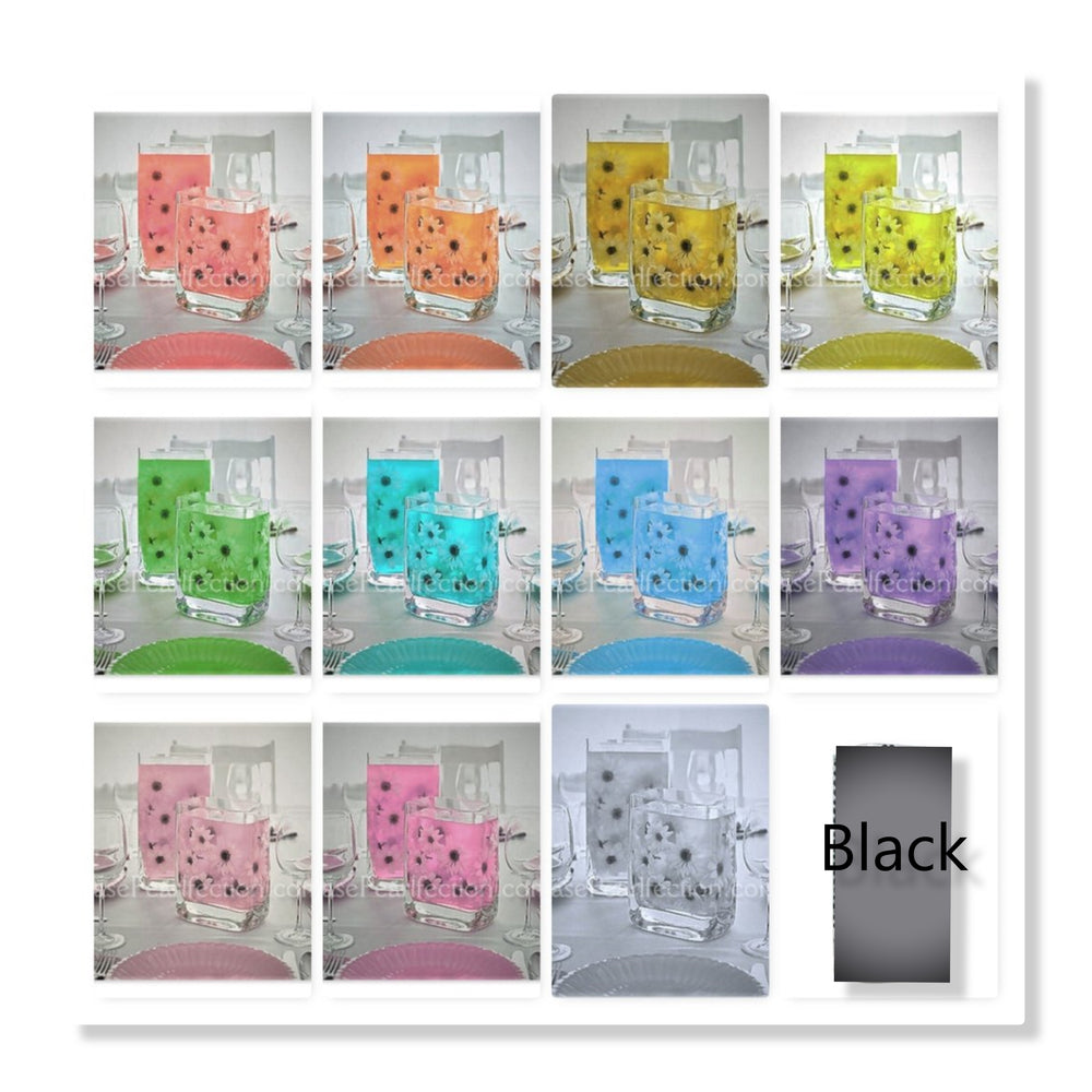 Gels de couleur translucides