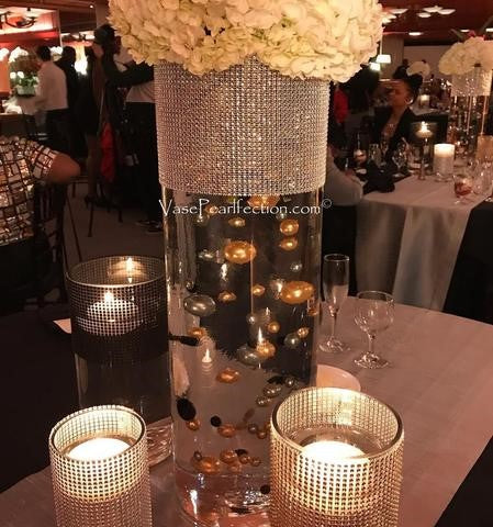 פניני זהב "צפות" - ללא חור ג'מבו/ קישוטי אגרטל במגוון גדלים