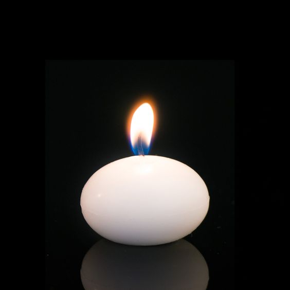 Ensemble de 12 bougies flottantes blanches de 1,5 po sans parfum.