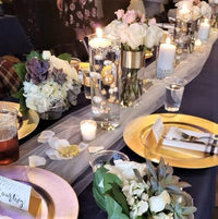 פניני זהב "צפות" - ללא חור ג'מבו/ קישוטי אגרטל במגוון גדלים